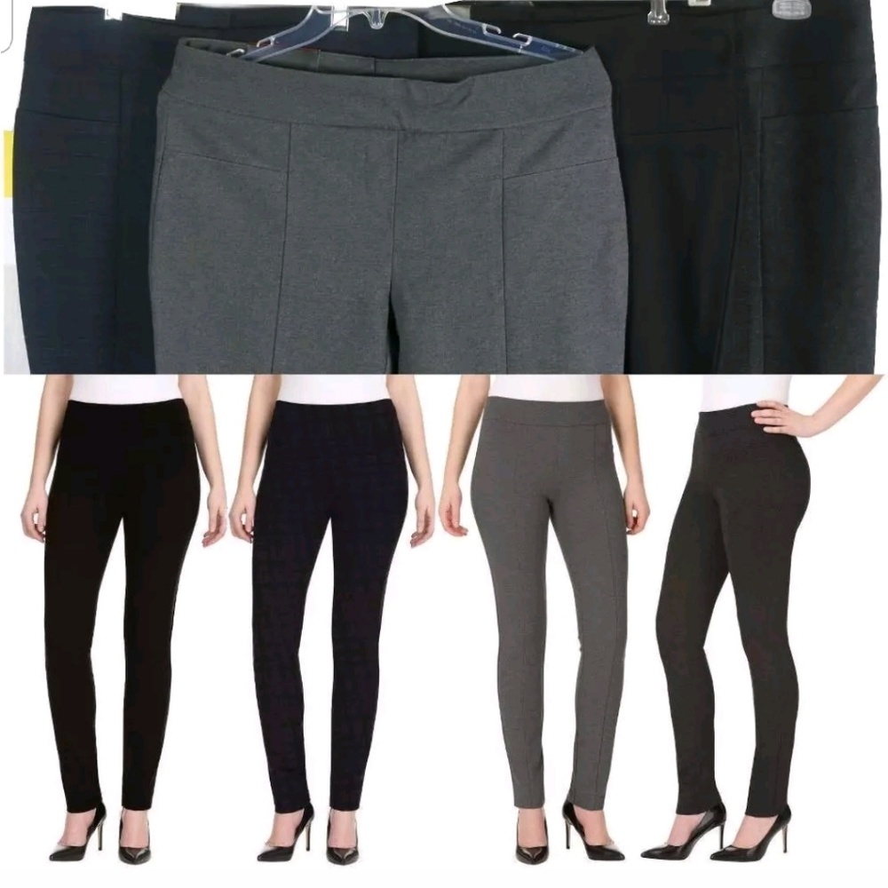 Hilary Radley medium gray pull on pants legging